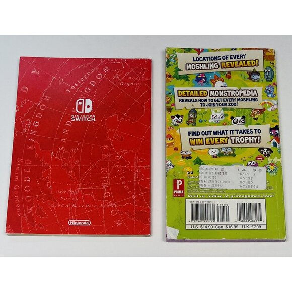 Lot 2 Nintendo DS GAME GUIDE Books Super Mario Odyssey & Moshi Monsters Moshling - Picture 3 of 3